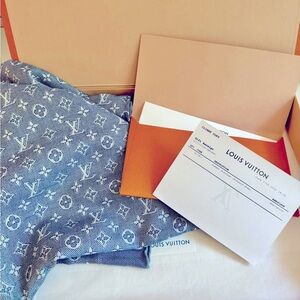 Louis Vuitton Summer Stardust Jacquard Shawl - Denim Blue